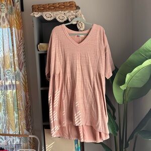 FP beach (free people) stone harbor mini dress in dusty pink
